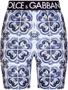 Dolce & Gabbana: Шорты  Majolica с принтом
