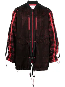 White Mountaineering: Куртка в сетку 