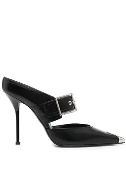 Alexander McQueen: Чёрные сабо 