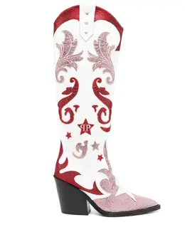 Philipp Plein: Белые ботинки  Cowboy