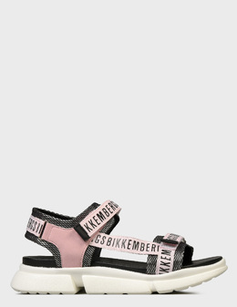 BIKKEMBERGS: Розовые сандалии 