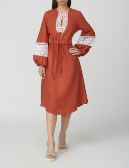 HOLY CAFTAN: Коричневі сукні 