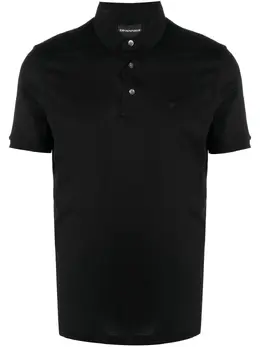 Emporio Armani: Поло с принтом 