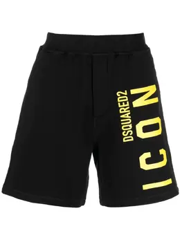 Dsquared2: Чёрные шорты  Icon