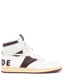 Rhude: Белые кроссовки 