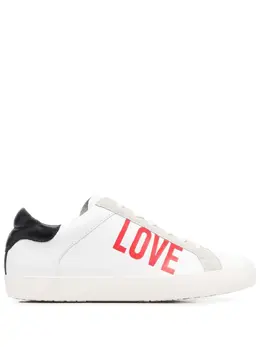 Love Moschino: Чёрные кроссовки 