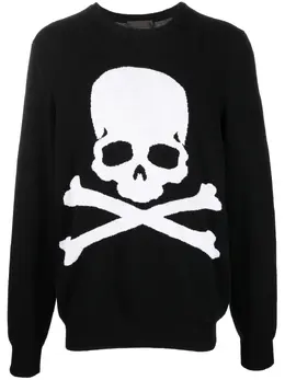 Philipp Plein: Трикотажный свитер  Skull