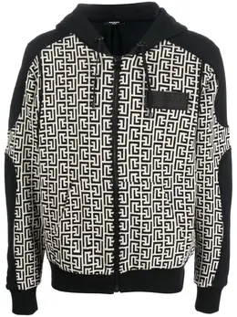 Balmain: Чёрная толстовка 