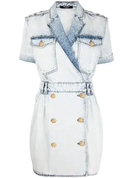 Balmain: Джинсовое платье 