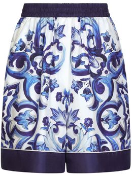 Dolce & Gabbana: Шорты  Majolica с принтом