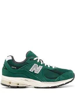 New Balance: Зелёные кроссовки  2002R