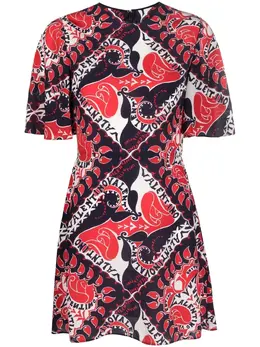 Valentino: Платье а-силуэта 