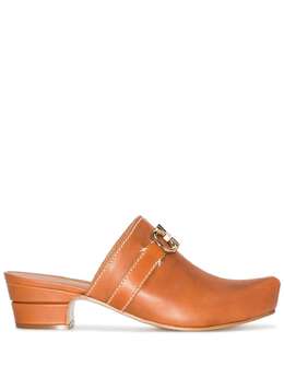 Salvatore Ferragamo: Коричневые мокасины  Gancini
