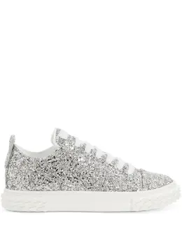 Giuseppe Zanotti: Серебристые кроссовки  Ecoblabber