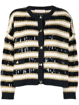Valentino: Синий кардиган 