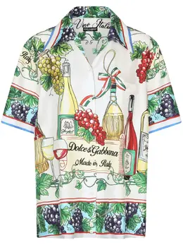 Dolce & Gabbana: Рубашка с принтом 