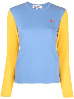 Comme Des Garçons Play: Двухцветный свитер 