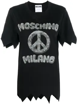Moschino: Футболка с принтом 