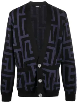 Balmain: Кардиган с принтом 