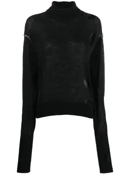 MM6 Maison Margiela: Рваный свитер 