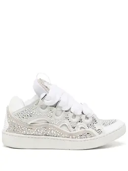 Lanvin: Белые кроссовки  Curb