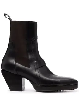 Rick Owens: Чёрные ботинки 
