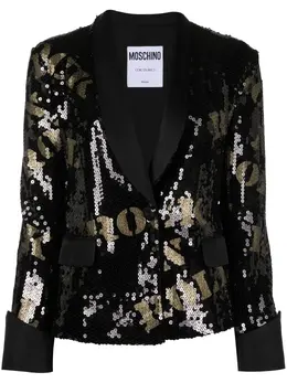 Moschino Pre-Owned: Чёрный жакет 