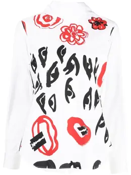 Comme Des Garçons Pre-Owned: Блуза с принтом 