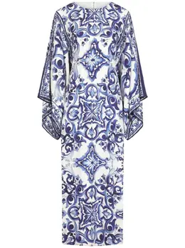 Dolce & Gabbana: Платье  Majolica с принтом