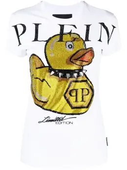 Philipp Plein: Белая футболка 