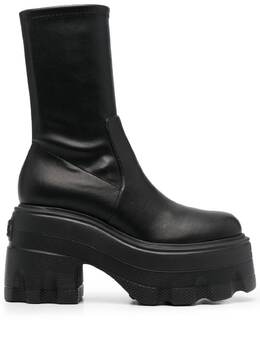 Casadei: Чёрные ботинки 
