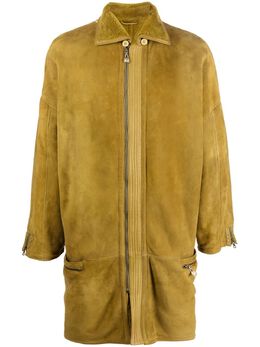 Versace Pre-Owned: Жёлтое пальто 