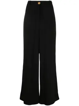Balmain: Чёрные брюки 