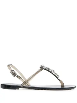 Casadei: Чёрные сандалии  Jelly