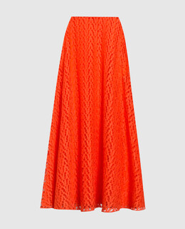 Valentino: Оранжевая юбка 
