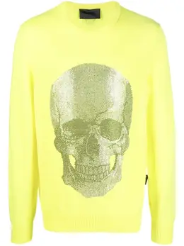 Philipp Plein: Трикотажный свитер  Skull