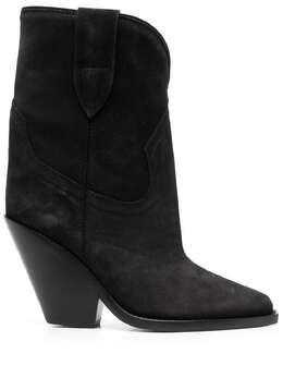 Isabel Marant: Чёрные ботинки  Leyane