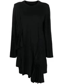 MM6 Maison Margiela: Плиссированное платье 