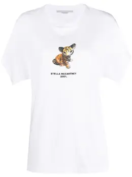 Stella McCartney: Футболка с тигровым принтом 