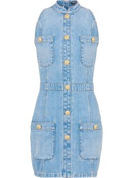 Balmain: Джинсовое платье 