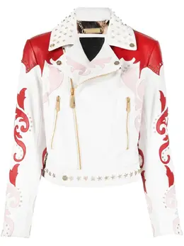 Philipp Plein: Кожаная куртка  Cowboy