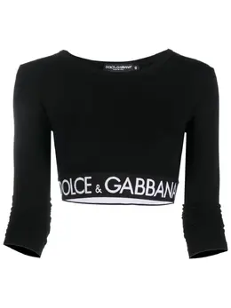Dolce & Gabbana: Топ кроп-топ 