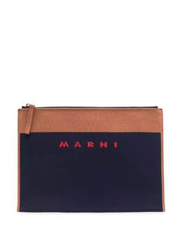 Marni: Клатч с принтом 