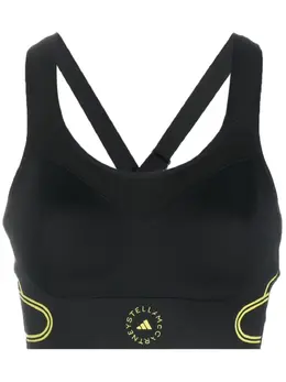 adidas by Stella McCartney: Чёрный бюстгальтер 