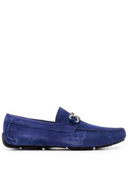 Salvatore Ferragamo: Голубые туфли  Gancini