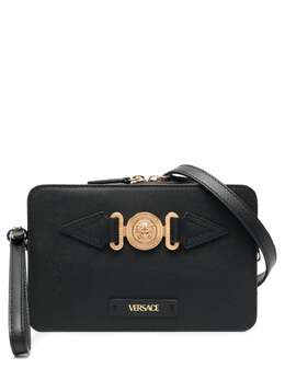Versace: Чёрная сумка  Medusa Biggie