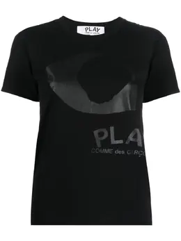 Comme Des Garçons Play: Футболка с принтом 