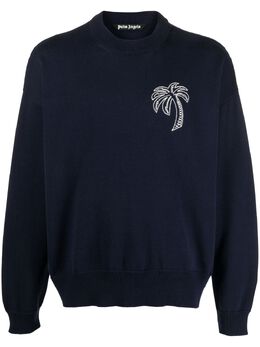 Palm Angels: Синий свитер 
