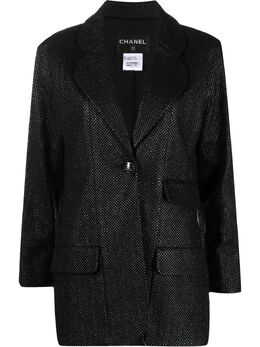 Chanel Pre-Owned: Чёрный жакет 