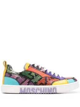 Moschino: Многоцветные кроссовки 